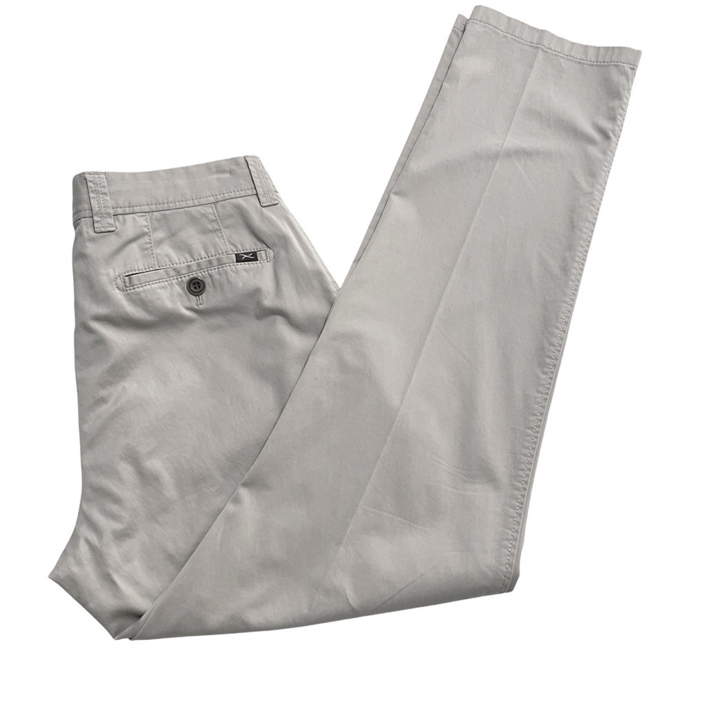 Brax Evans BX MT-WA Men’s Chino Pants 33x32 Gray Stretch Cotton Blend